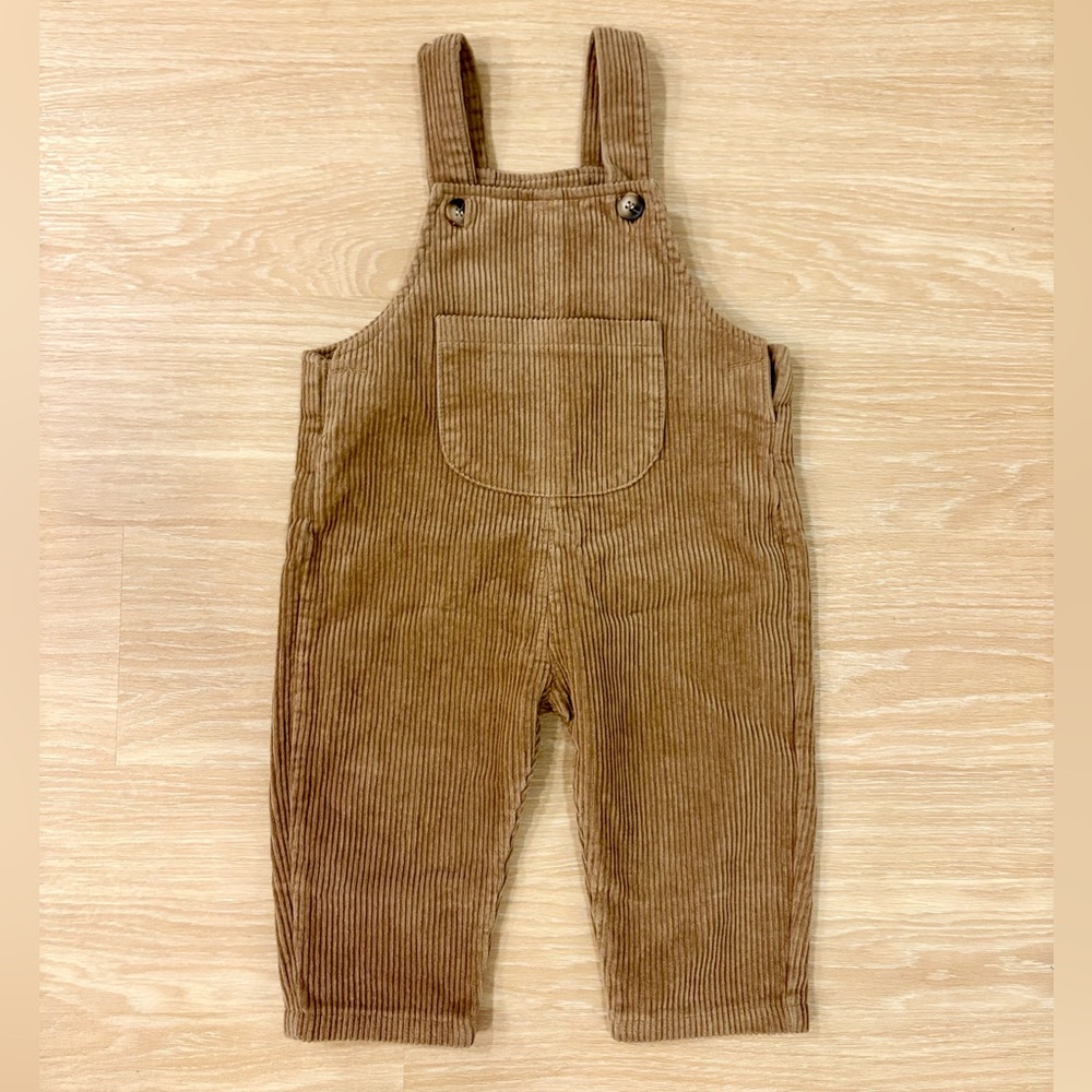 Wyld Bub Corduroy Overalls Toddler Size 2 NWT Brown Neutral Fall Outfit Classic